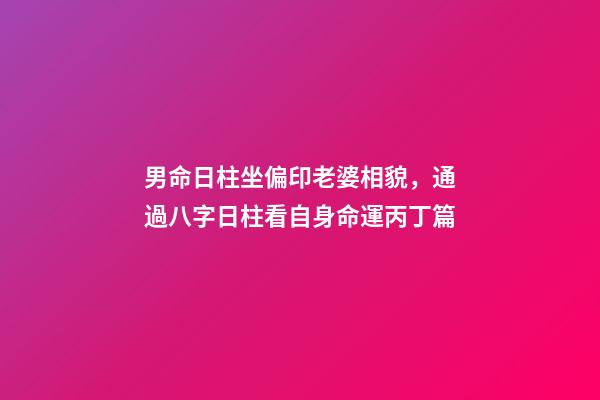 男命日柱坐偏印老婆相貌，通過八字日柱看自身命運丙丁篇-第1張-觀點-玄機派