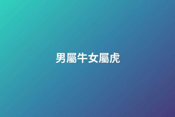 男屬牛女屬虎