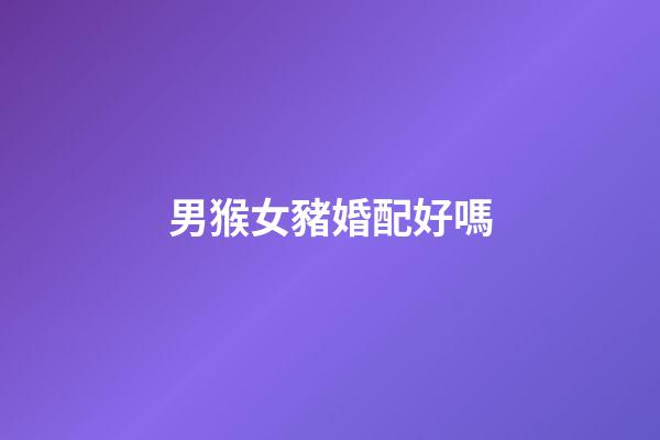 男猴女豬婚配好嗎（男猴女豬能過一輩子嗎婚姻）-第1張-星座運勢-玄機派