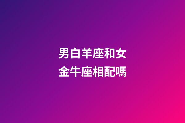 男白羊座和女金牛座相配嗎-第1張-星座運(yùn)勢-玄機(jī)派
