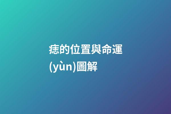 痣的位置與命運(yùn)圖解