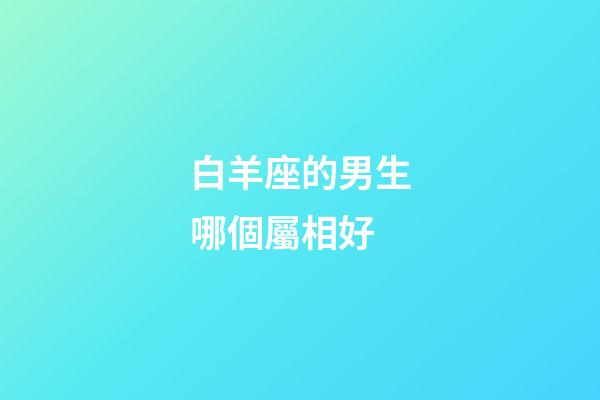 白羊座的男生哪個屬相好-第1張-星座運勢-玄機派