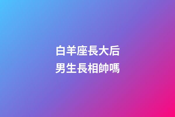 白羊座長大后男生長相帥嗎-第1張-星座運勢-玄機派