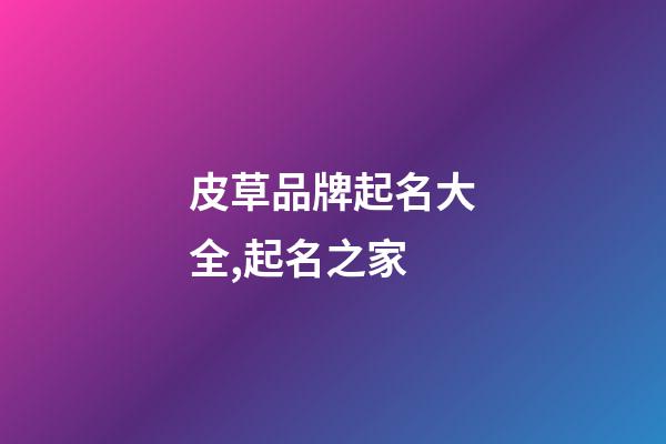 皮草品牌起名大全,起名之家-第1張-商標起名-玄機派