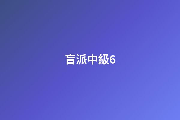 盲派中級6
