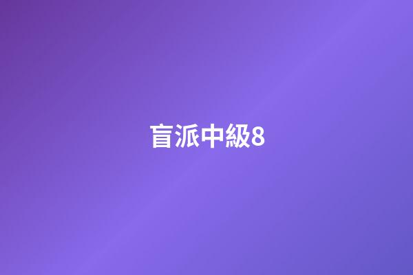 盲派中級8