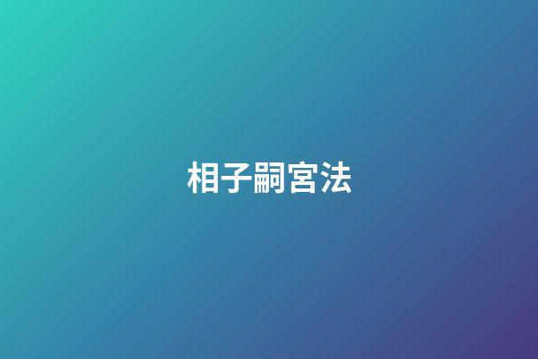 相子嗣宮法