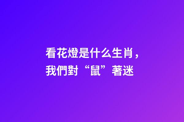 看花燈是什么生肖，我們對“鼠”著迷-第1張-觀點-玄機派