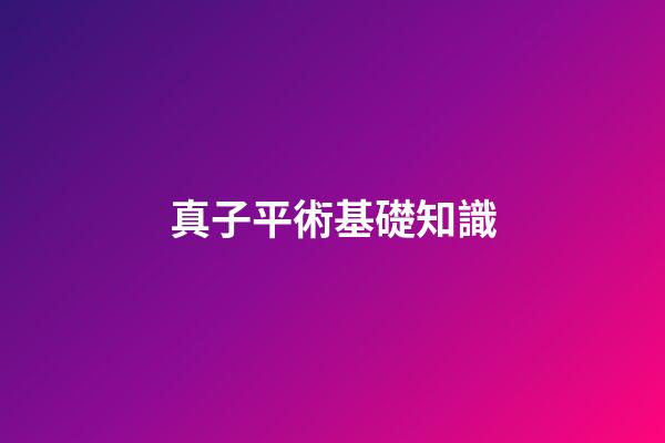 真子平術基礎知識