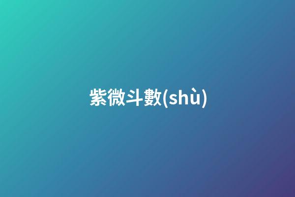 紫微斗數(shù)（為什么感覺紫薇比八字準(zhǔn)）