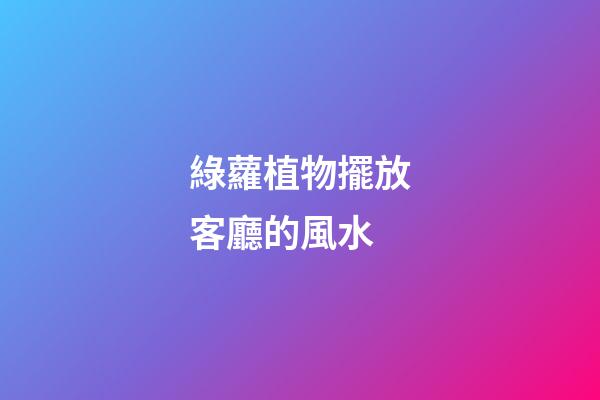 綠蘿植物擺放客廳的風水