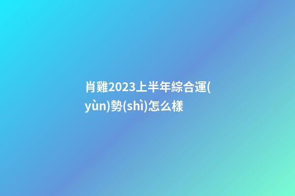 肖雞2023上半年綜合運(yùn)勢(shì)怎么樣