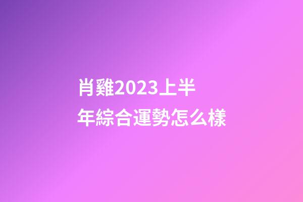 肖雞2023上半年綜合運勢怎么樣