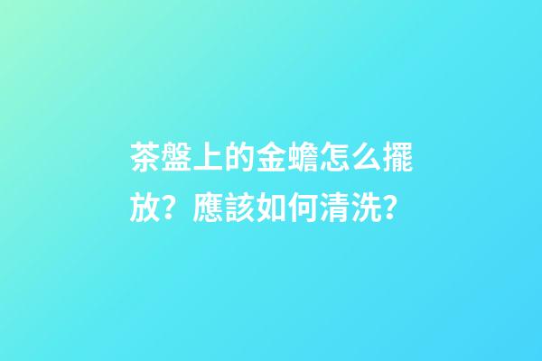 茶盤上的金蟾怎么擺放？應該如何清洗？