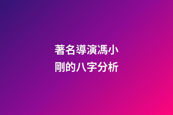 著名導演馮小剛的八字分析