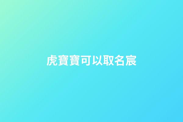 虎寶寶可以取名宸(虎寶寶可以取名宸亥時)-第1張-寶寶起名-玄機派