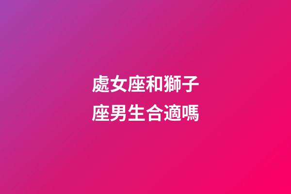處女座和獅子座男生合適嗎-第1張-星座運勢-玄機派