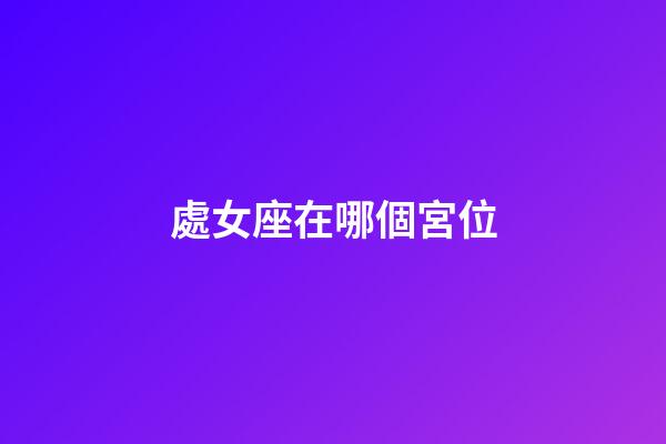 處女座在哪個宮位-第1張-星座運勢-玄機派