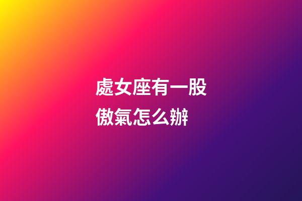 處女座有一股傲氣怎么辦-第1張-星座運勢-玄機派