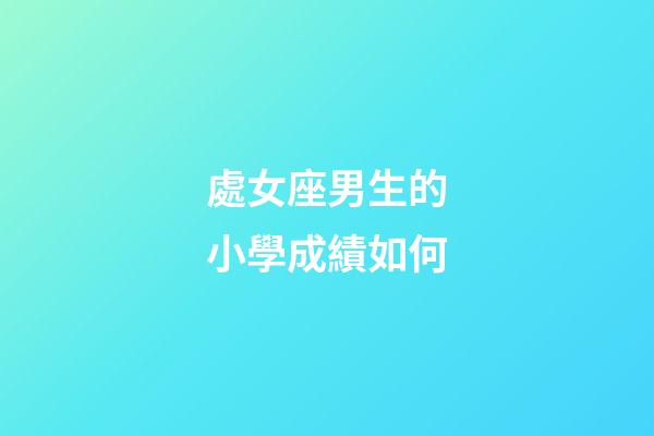 處女座男生的小學成績如何-第1張-星座運勢-玄機派