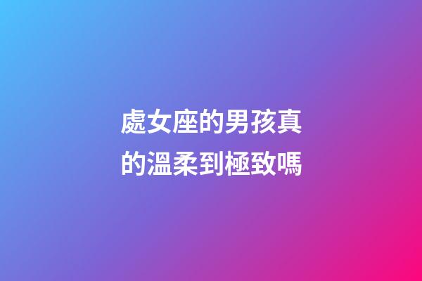 處女座的男孩真的溫柔到極致嗎-第1張-星座運(yùn)勢(shì)-玄機(jī)派