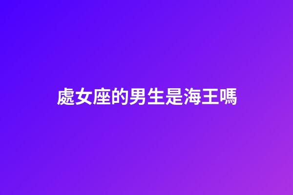 處女座的男生是海王嗎-第1張-星座運(yùn)勢-玄機(jī)派