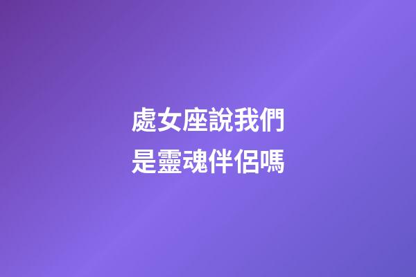 處女座說我們是靈魂伴侶嗎-第1張-星座運(yùn)勢(shì)-玄機(jī)派