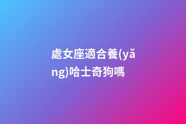 處女座適合養(yǎng)哈士奇狗嗎-第1張-星座運勢-玄機派