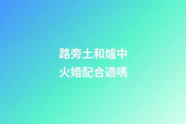 路旁土和爐中火婚配合適嗎