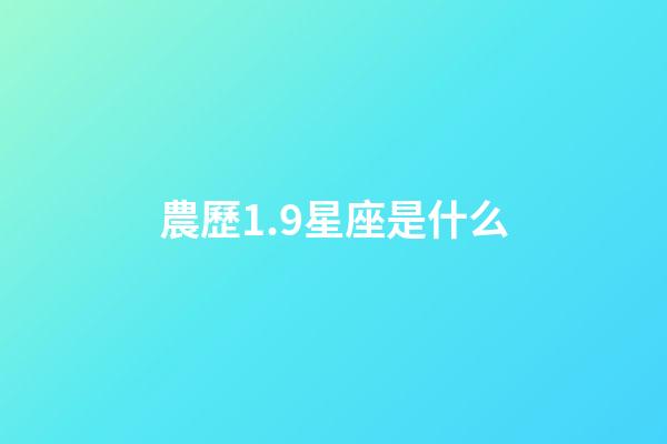 農歷1.9星座是什么-第1張-星座運勢-玄機派