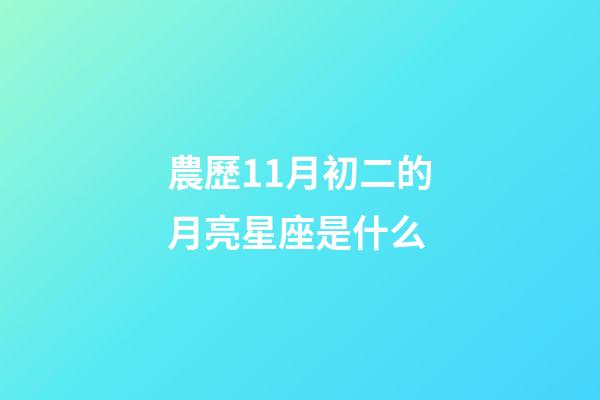 農歷11月初二的月亮星座是什么-第1張-星座運勢-玄機派