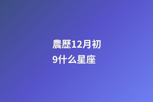 農歷12月初9什么星座-第1張-星座運勢-玄機派