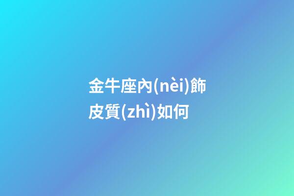 金牛座內(nèi)飾皮質(zhì)如何