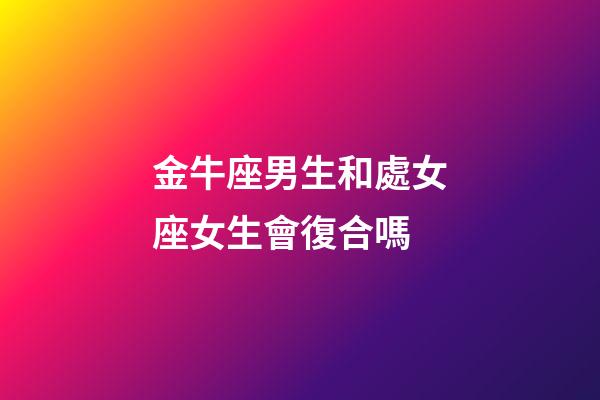 金牛座男生和處女座女生會復合嗎-第1張-星座運勢-玄機派