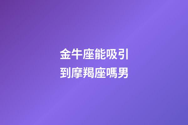 金牛座能吸引到摩羯座嗎男-第1張-星座運(yùn)勢(shì)-玄機(jī)派