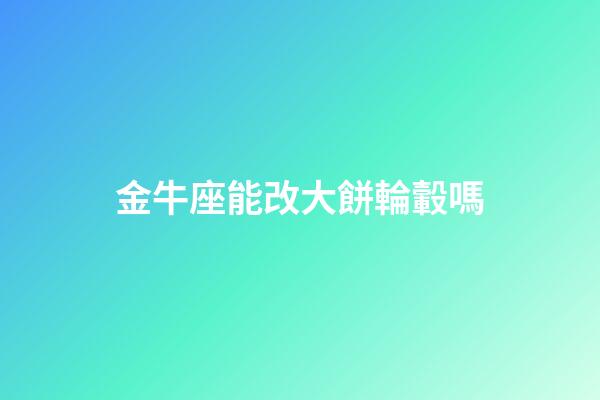 金牛座能改大餅輪轂嗎-第1張-星座運勢-玄機派