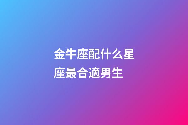 金牛座配什么星座最合適男生-第1張-星座運勢-玄機派