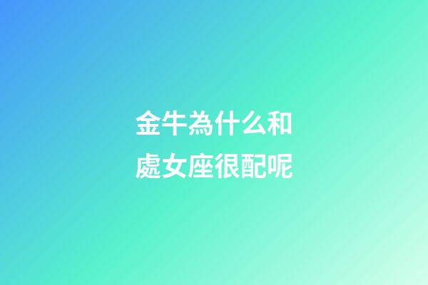 金牛為什么和處女座很配呢-第1張-星座運勢-玄機派