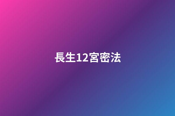 長生12宮密法