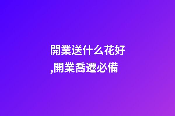 開業送什么花好,開業喬遷必備-第1張-觀點-玄機派