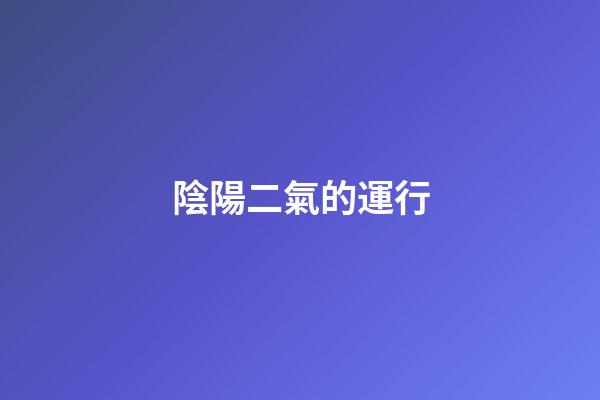 陰陽二氣的運行
