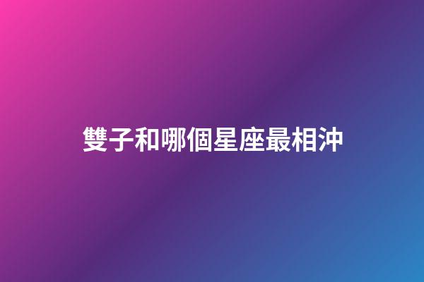雙子和哪個星座最相沖-第1張-星座運勢-玄機派