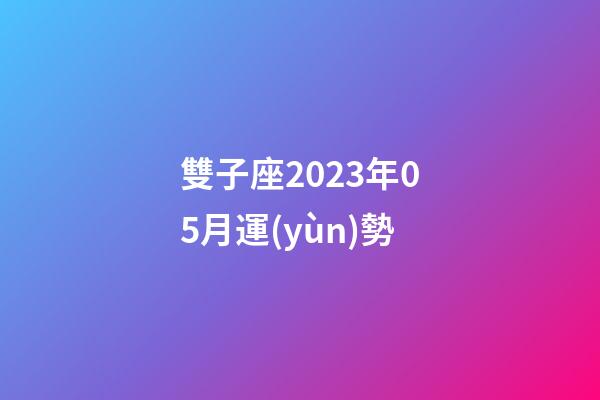 雙子座2023年05月運(yùn)勢-第1張-星座運(yùn)勢-玄機(jī)派