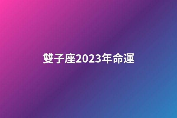 雙子座2023年命運-第1張-星座運勢-玄機派