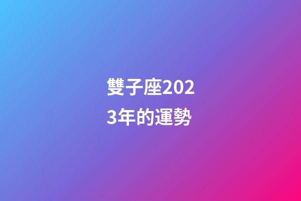 雙子座2023年的運勢-第1張-星座運勢-玄機派