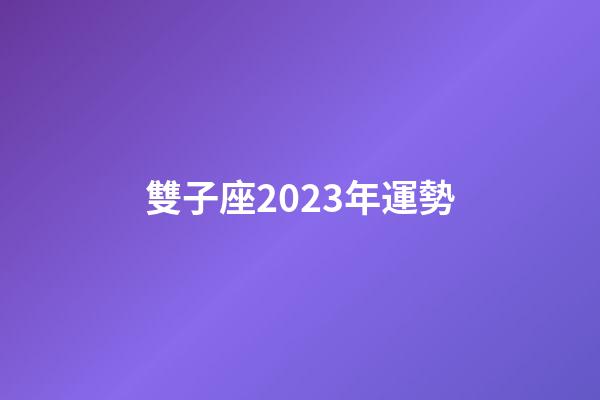 雙子座2023年運勢-第1張-星座運勢-玄機派