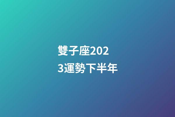 雙子座2023運勢下半年-第1張-星座運勢-玄機派