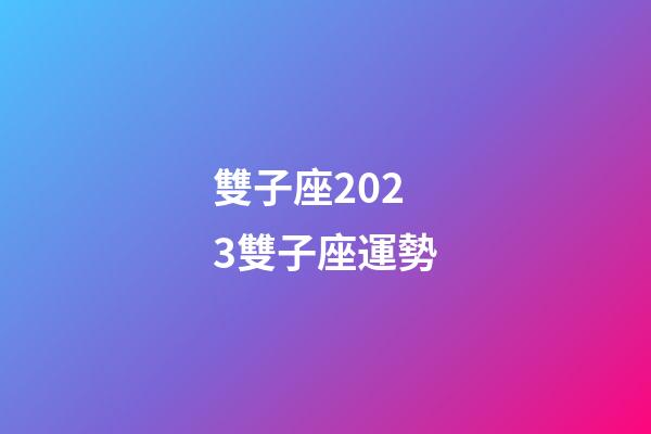 雙子座2023雙子座運勢-第1張-星座運勢-玄機派