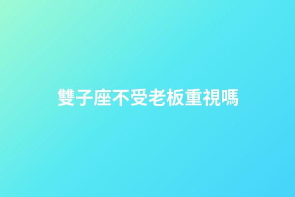 雙子座不受老板重視嗎-第1張-星座運(yùn)勢-玄機(jī)派