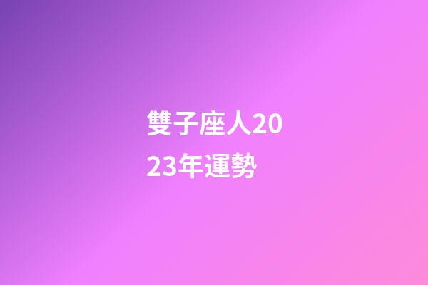 雙子座人2023年運勢-第1張-星座運勢-玄機派